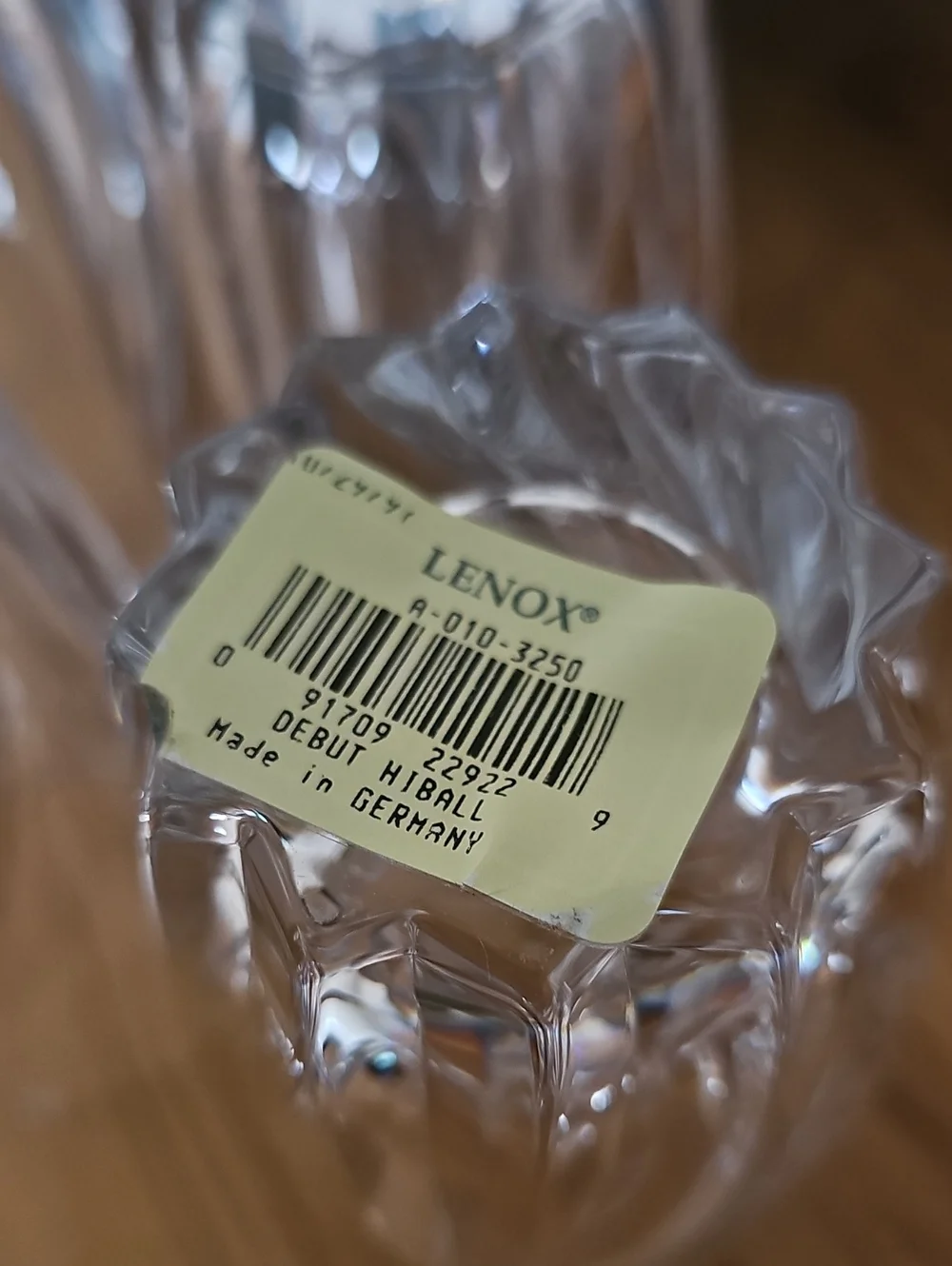 Lenox Crystal Set 4 Debut High Ball 6